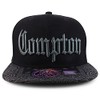 Trendy Apparel Shop Compton Old English Font Embroidered Bandana Flatbill