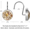 Artinhand Coastal Seashells Starfish Shower Curtain Hooks Set of 12