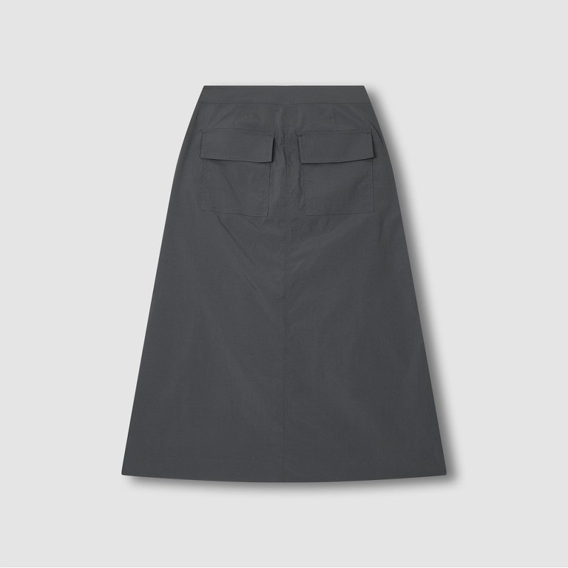 JAJU [JAJU] Women's Scat Scat A-line Skirt_Charcoal