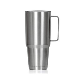 Maxam XPAC 64 Ounce Double Vacuum Wall Stainless Steel Vacuum Insulated Tumbler with Lid and Handle, Fits in a 4 Inch Wide Car Beverage Holder