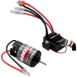 GLOBACT- 550 Brushed Motor 12T and 80A Esc Brushed Motor Esc Combo Esc Dual Mode Bec Truck Car Traxxas Slash 2Wd 4 —4 Arrma Granite Senton Typhon 4 —4 Redcat Axial Hpi T Plug