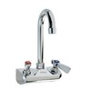 GSW AA-410G 4" Wall Mount No Lead Faucet w/3-1/2" Swivel