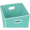 Simple Houseware Foldable Closet Laundry Hamper Basket, Turquoise
