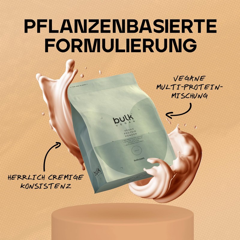 Bulk Vegan Protein Powder, Vanilla, 500 g, New and Improved