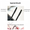 Black Mascara with Comb Brush, Waterproof Mascara for Upper and
