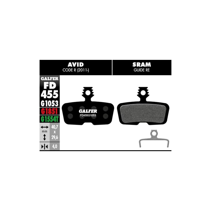 Galfer Brake Pads Standard Avid Code R 2011