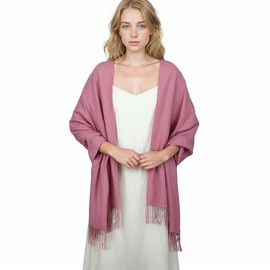 Ladies Scarf Pink Pashmina Shawls and Wraps Winter Scarfs for Women Wedding