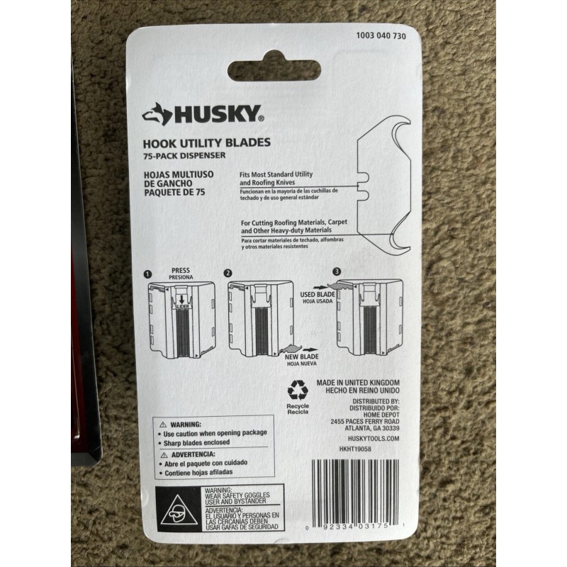 Husky Hook Utility Blade Dispenser (75-Pack)