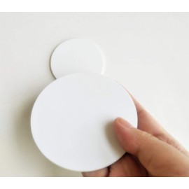 20PCS Acrylic Round Circle Disc - White Lucite Sheet 1/8" Thick (3.5" Diameter)