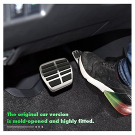 YEE PIN Non-slip Compatible with Nissan X-Trail T32 Qashqai J11 J12 Pedal Protector Aluminium Alloy Performance Accelerator Brake Accelerator Covers (for Automatic)