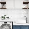 VEELIKE 12-Sheets Subway Tile Peel and Stick White Peel and