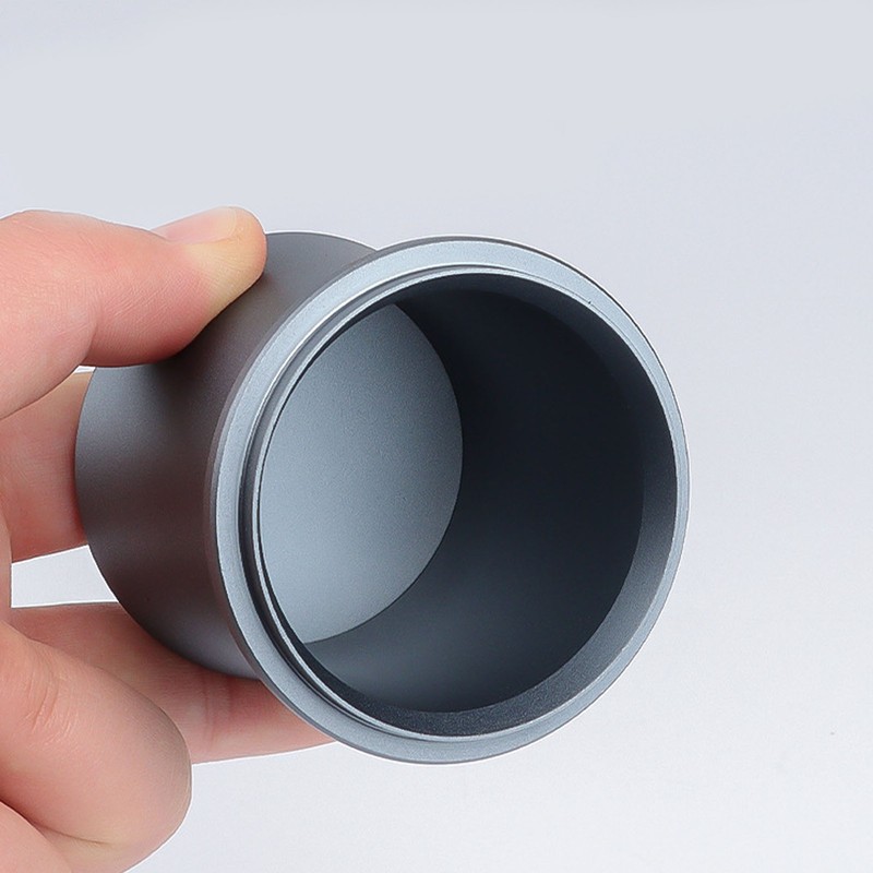 Coffee Dosing Cup Aluminum Alloy Antistatic Coffee Powder Feeder Dosing