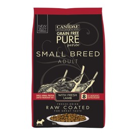 CANIDAE Grain Free Pure Petite Small Breed Raw Coated Dry Dog Food
