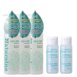 Natureine Aqua Peel, Medicated Sensitive Pea Ringel, 8.5 fl oz (250 ml), Set of 3