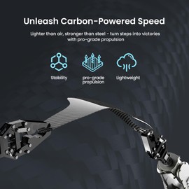 Sports Insoles: High Performance Carbon Fibre Insole to Increase Athletic Performance - Breathable, Lightweight & Stable for Dynamics and Comfort During Training - XS: 37-38