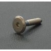 murakosi Threaded Bolt JCB – B Hex Hole [M6 x 60] Nickel (Silver White) Color « 1 Pack of 5 »
