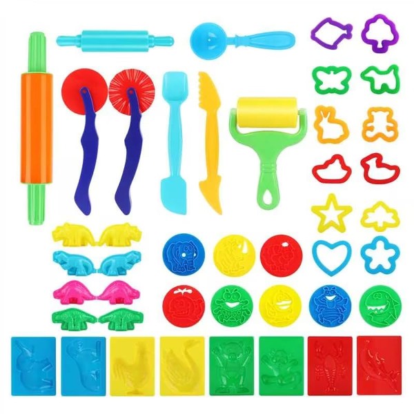 RISVOWO Modelling Clay Accessories, Pack of 40 Children's Plasticine Tools,