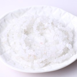 UU UNIHOM 1 Strand Clear Quartz Natural Chips Genuine Semi Precious Gemstone Beads For Jewelry Making Stone Bead 5 to 8mm Irregular Gemstones for Bracelet Earrings Necklace Jewelry Making Crafting DIY