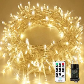 Led Lichterkette Strom 15M 100 LED mit Fernbedienung Timer Merkfunktion Lichterkette IP65 Wasserdicht für Innen und Außen,Niederspannung, Lichterkette für Party Weihnachten Garten Zimmer