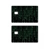 2 Matrix Screen Premium Print Debit/Credit Card Small Chips Skin