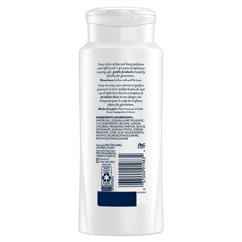 Ivory Body Wash, Original, 21 Fl Oz (Pack of 3)