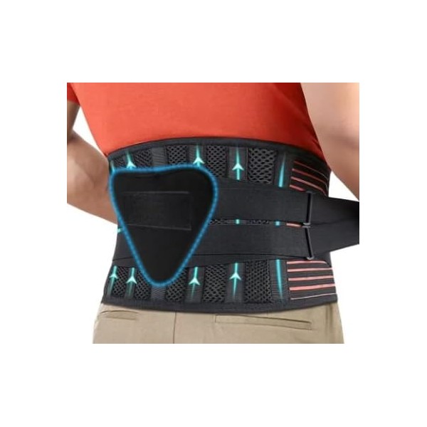 Back Support Belt for Back Pain Relief with Lumbar Pad,