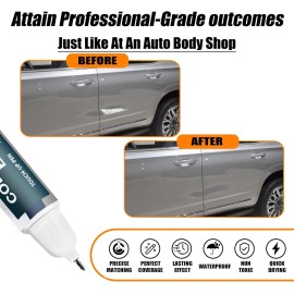 SNSIR Touch Up Paint Kit for GMC Sterling Metallic GXD/WA130H Car Scratch Remover Kit