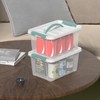 Yuright 6 Quart Clear Plastic Bin with Lid, 2-Pack Latch
