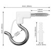 20 Pack Stainless Steel Q Hanger Hooks Outdoor Christmas Lights