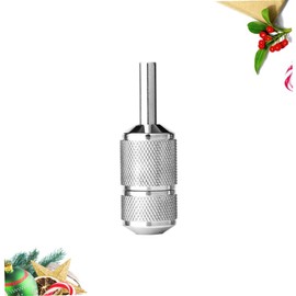 Beavorty Metal Handle Tattoo Machine Handle Grip Body Art Supply Handle Ink Self-locking Pinch Tube