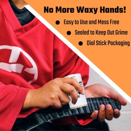 MONA Brands Elite Hockey Stick Wax for Ace Hockey Players | Premium Blade Protection | Improved Puck Control | Prevents Ice Buildup and Soggy Blade Tape (Madly Mango, 1-Pack)