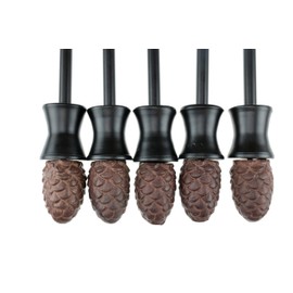 CLEVER GARDEN Heavy Duty Decorative Hose Guide - Pinecone, 5 Pack