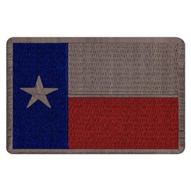 Tactical Texas Flag Patch Embroidered Morale Applique Iron On Sew On Emblem