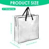 3Pcs Storage Container PP Transparent Storage Bag with Zip Large