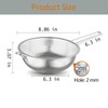 Stainless Steel Basin Colander with Handle Kitchen Strainer, Resting Feet