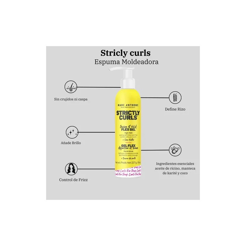 Marc Anthony Strictly Curls Define & Hold Flex Gel Rizos