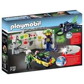 PLAYMOBIL 5086 Agent Lab with Aeroplane