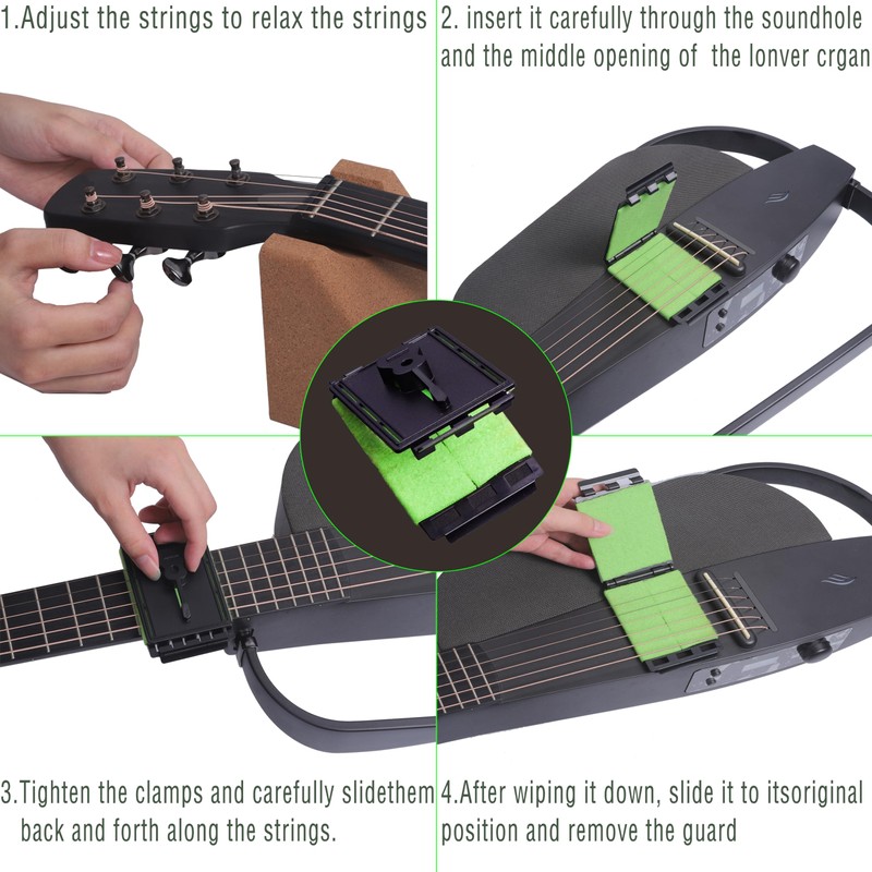 Guitar Cleaning Kit Including Guitar Work Mat,Guitar Neck Rest,Guitar String