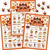 Fall Bingo Game Set,Thanksgiving Party Interactive Cards for Friends,Party Tabletop