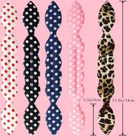 NAIHOD 5 Pieces Hair Bun Maker, Plate Hair Stick Tool, Hair Plate Hair Plate Tool Marble Pod Hair Plate, Magic Rabbit Ear Sponge Foam Deft Bun, Lazy Hair Curler Accessories for Women Girls