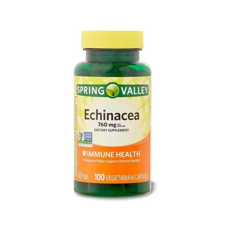 SPRING VALLEY Echinacea Extract 760mg - 100 Cap Sabor Sin