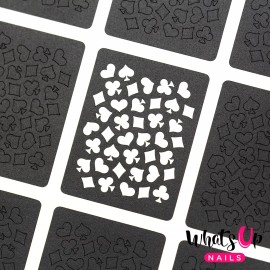 Whats Up Nails Playing Cards Stencils for Nails, Nail Stencils, Nail Art, Nail Vinyls