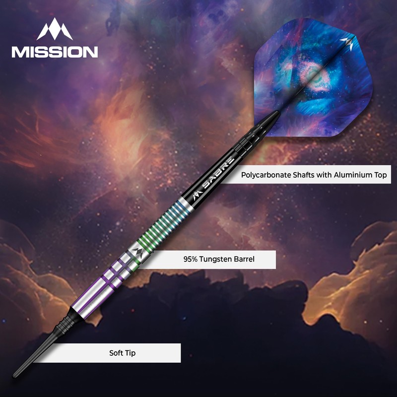 Mission | Celestial Darts | Soft Tip Darts Set |