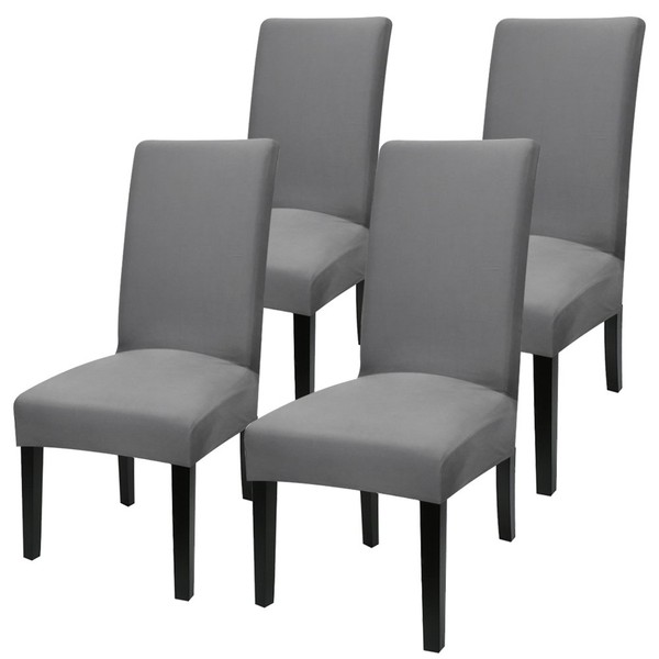 YISUN Universal Stretch Chair Covers Set of 4 / 6 Chair Covers for Dining Room