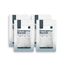 Altland 4 Pack of Emergency Blankets - Individually Packaged Silver Mylar Blankets