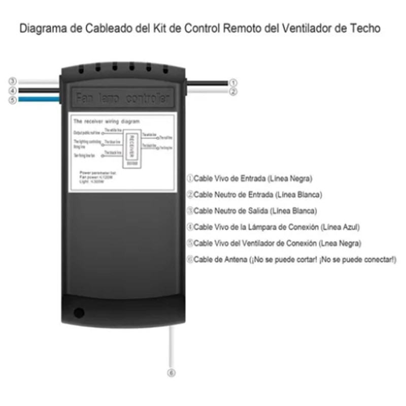 Acouto Ceiling Fan Remote Control Kit, Intelligent Universal Ceiling Fan