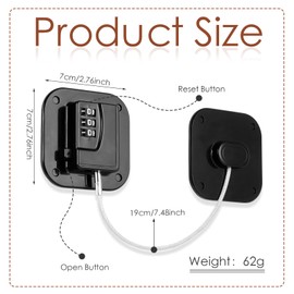 Himake Refrigerator Lock, Combination Lock for Refrigerator Cabinets