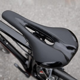 CXWXC Bicycle Saddle Painless Memory Foam Soft Thick Black (FU-C19)