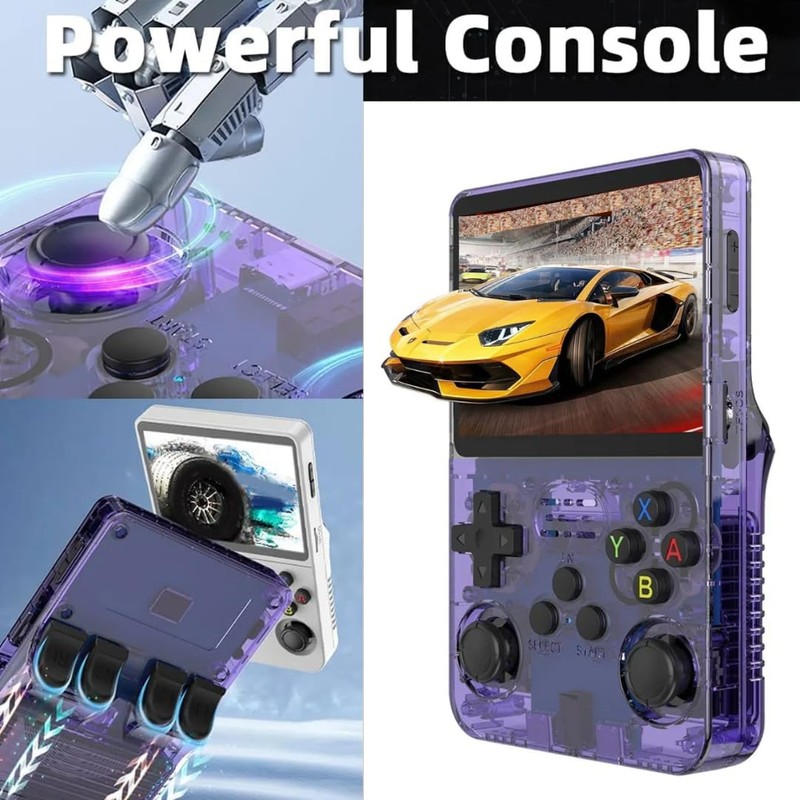 GameVibe R36S Handheld Retro Game Console, 3.5 Inch IPS Screen