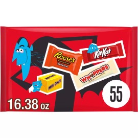 Hershey's Hershey Miniatures Assorted Chocolate Candy Bag 16.38 oz 55 Pieces KitKat Reeses